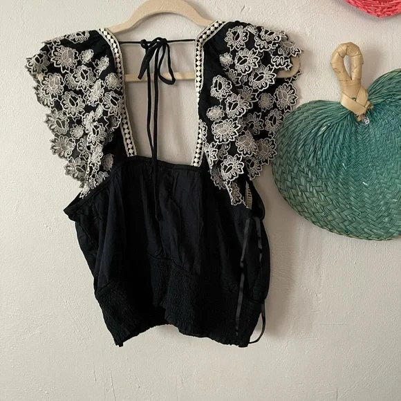 ANTHROPOLOGY Embroidered Lace Blouse - Picture 5 of 9